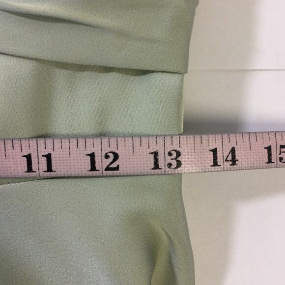 AW BRIDAL SZ 4 S sage green Elinore wedding cocktail party maxi dress NEW B122 - Picture 9 of 11